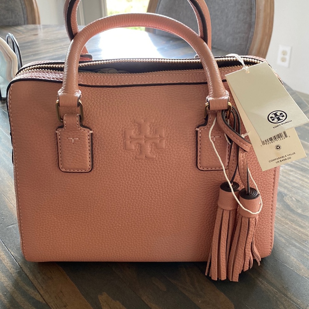 Women’s blush Thea Web Small Satchel